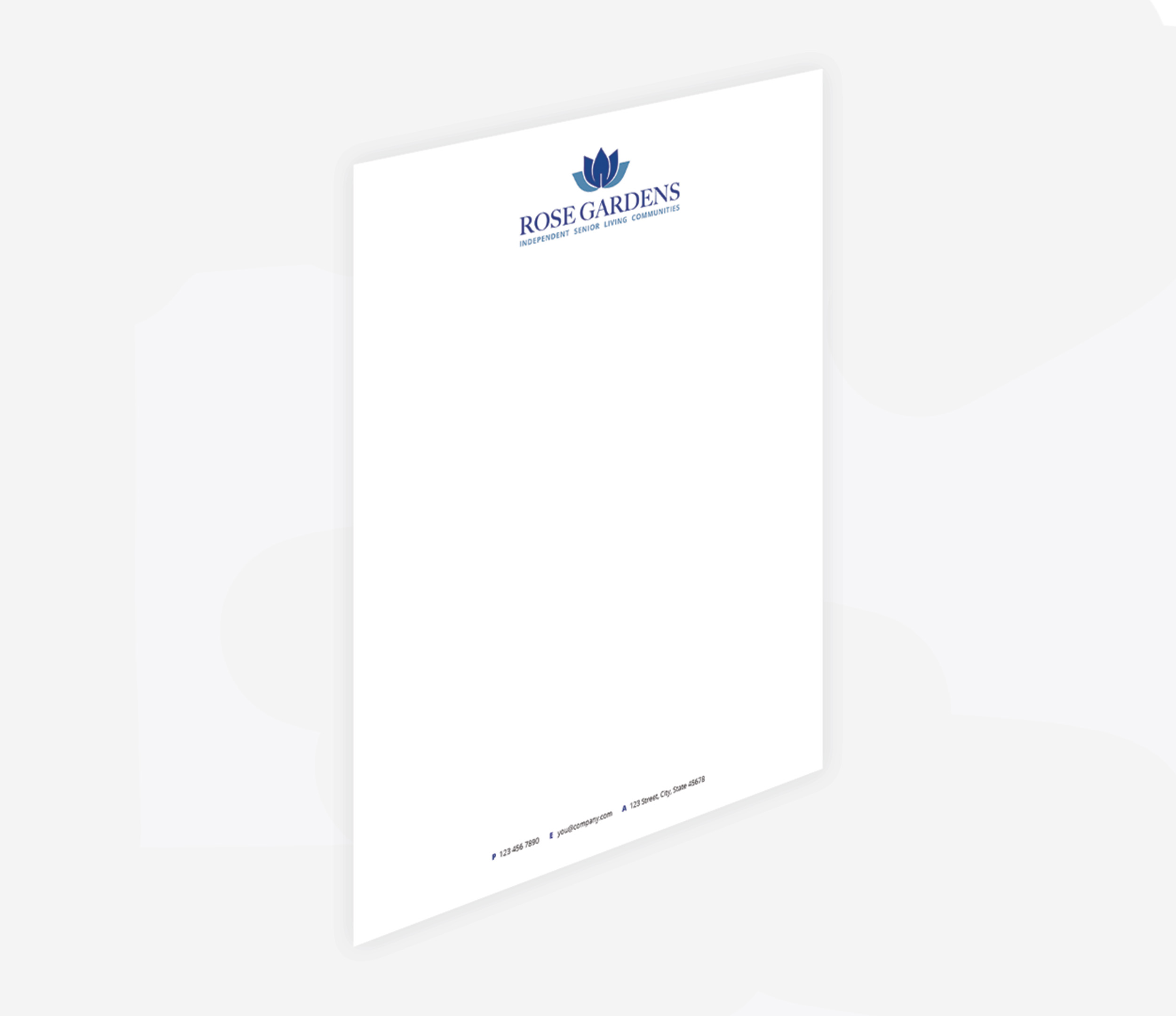 Senior Living Letterhead Printing