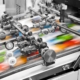 commercial printer running